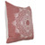 Homeroots Home Decor 20 X 20 Inches Dusty Rose and White 100% Cotton Geometric Zippered Pillow