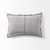 Light Gray Fringed Lumbar Throw Pillow Cover - 808230024588