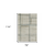 7' X 10' Grey Teal Beige and Tan Geometric Power Loom Area Rug