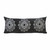 Homeroots Home Decor 14 X 36 Inches Jet Black and White 100% Cotton Geometric Zippered Pillow