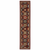 12' Red And Ivory Genuine Wool Oriental Runner Rug With Fringe
