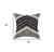 Homeroots Home Decor 18 X 18 Inches Black and Off-White Striped Cotton Zippered Pillow