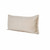 14" X 36" Beige Cotton Throw Pillow