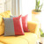 Homeroots Home Decor Set Of Two 18 x 18 Inches Red Polyester Houndstooth Zippered Pillow