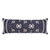 Homeroots Home Decor 14 X 36 Inches Navy and White 100% Cotton Geometric Zippered Pillow