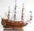 Homeroots Home Decor 27" Wood Brown Solei Royal Medium Boat Hand Painted Decorative Boat