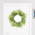 28" Green And White Fern Artificial Wreath