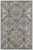 4' X 6' Green and Ivory Floral Power Loom Area Rug