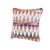 Homeroots Home Decor 20 X 20 Inches White Red Green Blue Yellow and Orange 100% Cotton Geometric Zippered Pillow