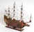 Homeroots Home Decor 33" Wood Brown Sovereign of the Seas Hand Painted Boat Sculpture