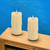 Set of Two Beige Flameless Votive Candle