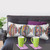 Homeroots Home Decor 14 X 36 Inches White Red Blue Orange and Green 100% Cotton Geometric Zippered Pillow