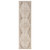 10' Cream And Brown Medallion Runner Rug