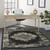 6' X 9' Cream Damask Power Loom Area Rug Polypropylene