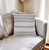 Homeroots Home Decor Set of Two 18 X 18 Inches Gray Beach Chevron Cotton Zippered Pillows