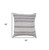 Homeroots Home Decor Set of Two 18 X 18 Inches Gray Beach Chevron Cotton Zippered Pillows