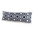 Homeroots Home Decor 14 X 36 Inches Deep Navy and White 100% Cotton Geometric Zippered Pillow