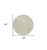 8' Gray and Beige Round Abstract Non Skid Area Rug