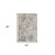 2' X 3' Gray And Ivory Medallion Area Rug Polypropylene Decor