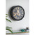 Homeroots Home Decor 20" Circle Analog Wall Clock, Black and Gold