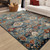 Homeroots Home Decor 8' x 10' Teal Blue Oriental Power Loom Area Rug