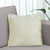 Homeroots Home Decor 20 X 20 Inches Light Yellow and White 100% Cotton Geometric Zippered Pillow