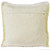 Homeroots Home Decor 20 X 20 Inches Light Yellow and White 100% Cotton Geometric Zippered Pillow