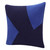 Homeroots Home Decor 20 X 20 Inches Cobalt Blue and Navy 100% Cotton Abstract Zippered Pillow