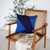 Homeroots Home Decor 20 X 20 Inches Cobalt Blue and Navy 100% Cotton Abstract Zippered Pillow