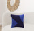 Homeroots Home Decor 20 X 20 Inches Cobalt Blue and Navy 100% Cotton Abstract Zippered Pillow