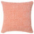 Homeroots Home Decor 20 X 20 Inches in Orange and White 100% Cotton Geometric Zippered Pillow