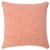 Homeroots Home Decor 20 X 20 Inches in Orange and White 100% Cotton Geometric Zippered Pillow