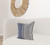 Homeroots Home Decor Gray And Blue Color Block Pillow Cover, Gray and Blue, 20 Inch