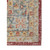 2' X 3' Ivory Red And Blue Medallion Distressed Area Rug