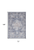6' X 9' Blue And Pink Floral Power Loom Distressed Washable Area Rug