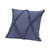 Homeroots Home Decor 18 X 18 Inches Denim Blue 100% Cotton Zippered Pillow