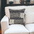 Homeroots Home Decor 18 X 18 Inches Black and Off-White Striped Cotton Zippered Pillow With Fringe