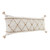 Homeroots Home Decor 14 X 36 Inches White and Tan 100% Cotton Geometric Zippered Pillow