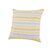 Homeroots Home Decor 18 X 18 Inches Yellow and White Chevron Cotton Zippered Pillow, Yellow and White, 18 Inch