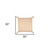 Homeroots Home Decor 30 X 30 Inches Beige and Cream 100% Cotton Chevron Zippered Pillow