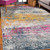 8' Orange Pink And Gray Area Rug