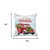 Homeroots Home Decor Set of 4 Merry Christmas Vintage Red Car Throw Pillows, 18x18 Inches, Set of 4