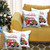 Homeroots Home Decor Set of 4 Merry Christmas Vintage Red Car Throw Pillows, 18x18 Inches, Set of 4