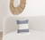 Homeroots Home Decor 18 X 18 Inches Blue and Ivory 100% Cotton Striped Zippered Pillow