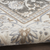 9' X 12' Gray Floral Distressed Area Rug