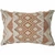 Homeroots Home Decor 14 X 36 Inches Orange and Cream 100% Cotton Geometric Zippered Pillow