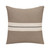 Homeroots Home Decor 20 X 20 Inches Brown Striped Cotton Zippered Pillow