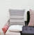 Homeroots Home Decor Set of Four 18 X 18 Inches Gray Beach Chevron Cotton Zippered Pillows