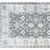 2' X 6' Gray Oriental Washable Runner Rug With UV Protection