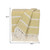 Yellow Woven Cotton Striped Throw Blanket - 606114638926